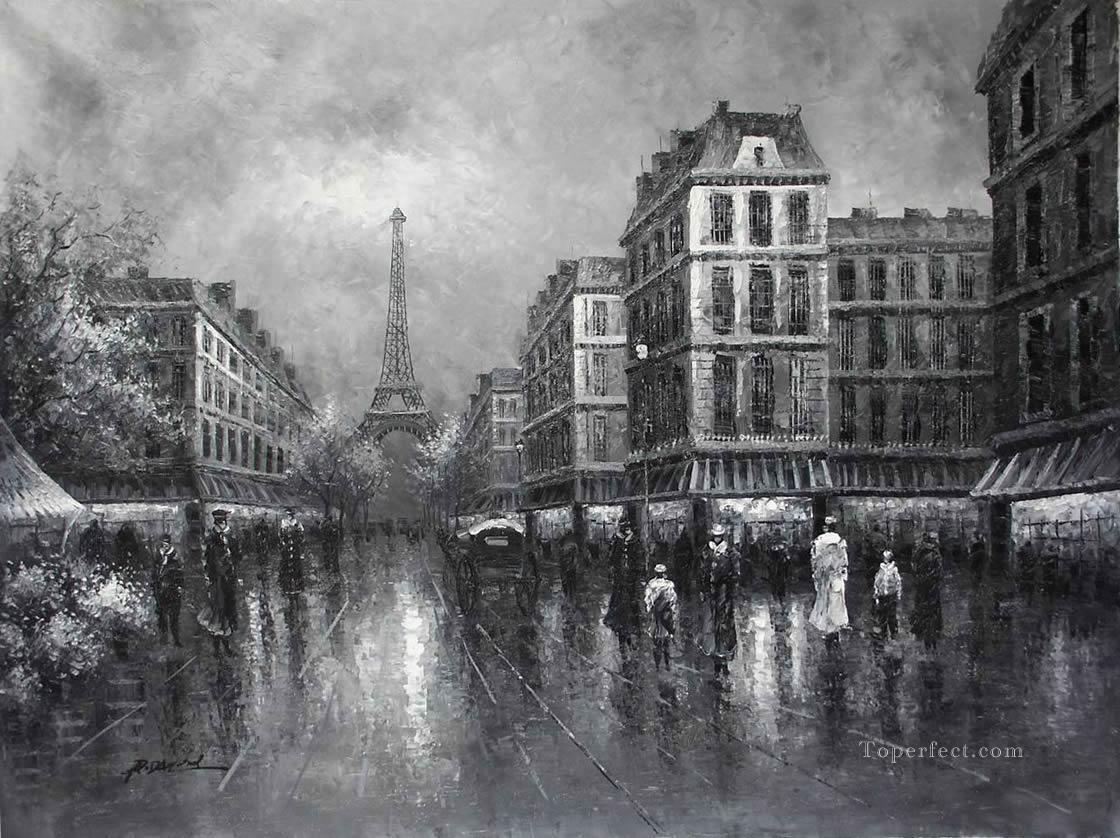 black and white 6 Oil Paintings